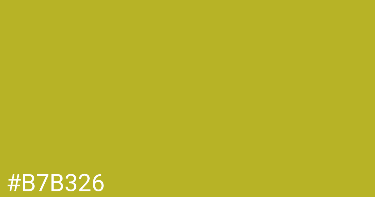 Hex color #b7b326 graphic