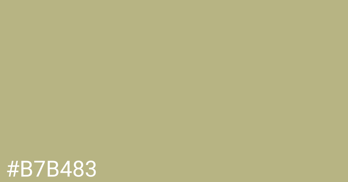 Hex color #b7b483 graphic