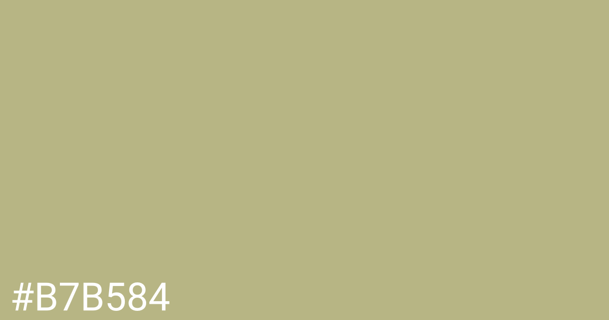 Hex color #b7b584 graphic