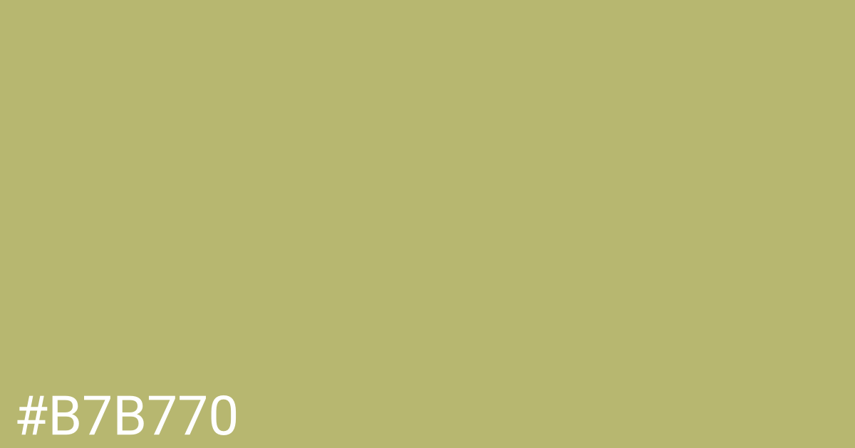 Hex color #b7b770 graphic