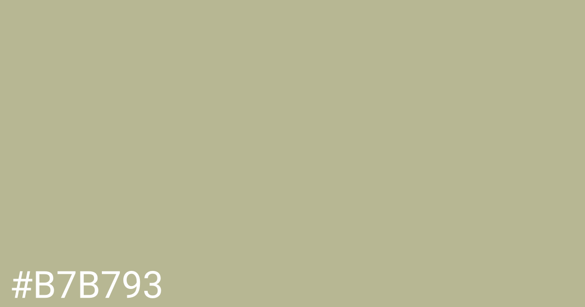 Hex color #b7b793 graphic