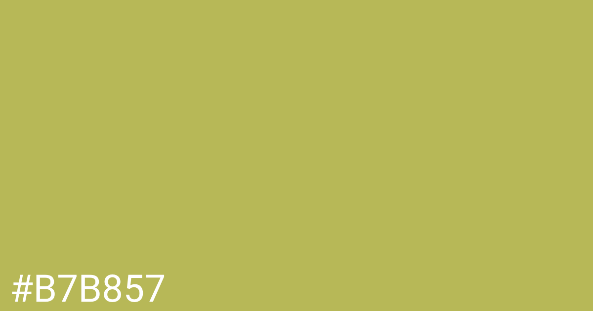 Hex color #b7b857 graphic