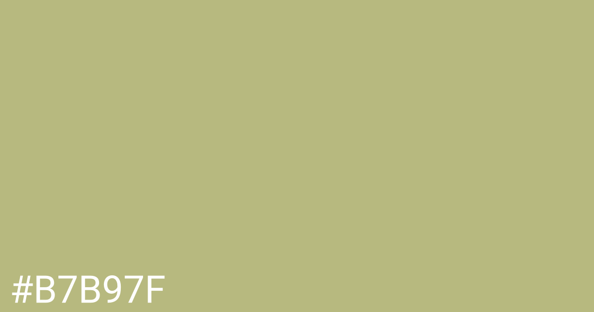 Hex color #b7b97f graphic