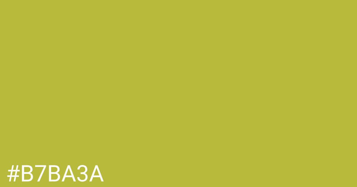 Hex color #b7ba3a graphic