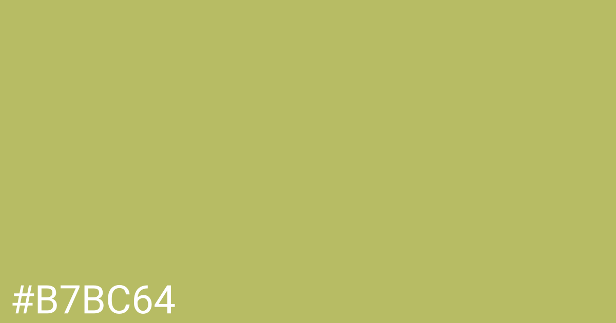 Hex color #b7bc64 graphic