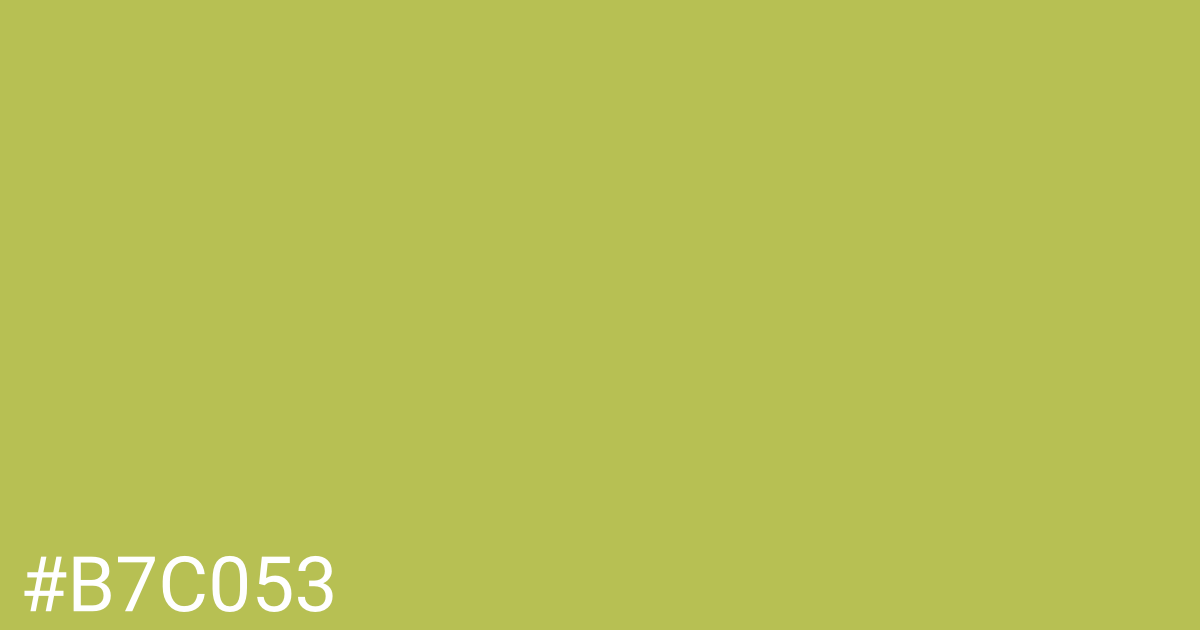 Hex color #b7c053 graphic