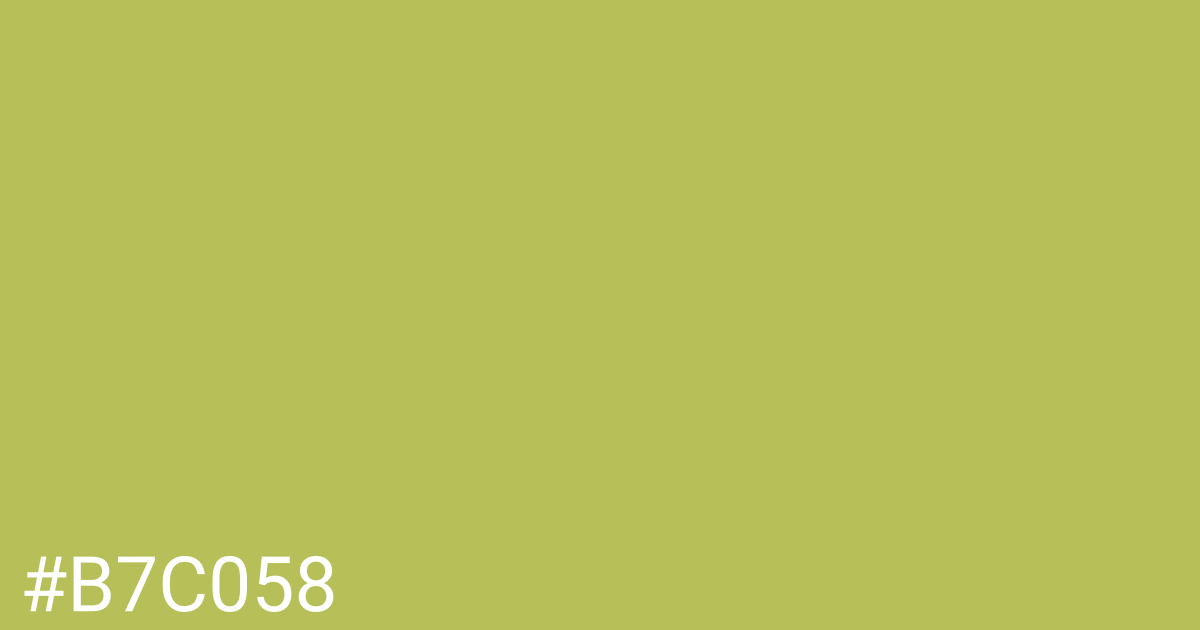 Hex color #b7c058 graphic