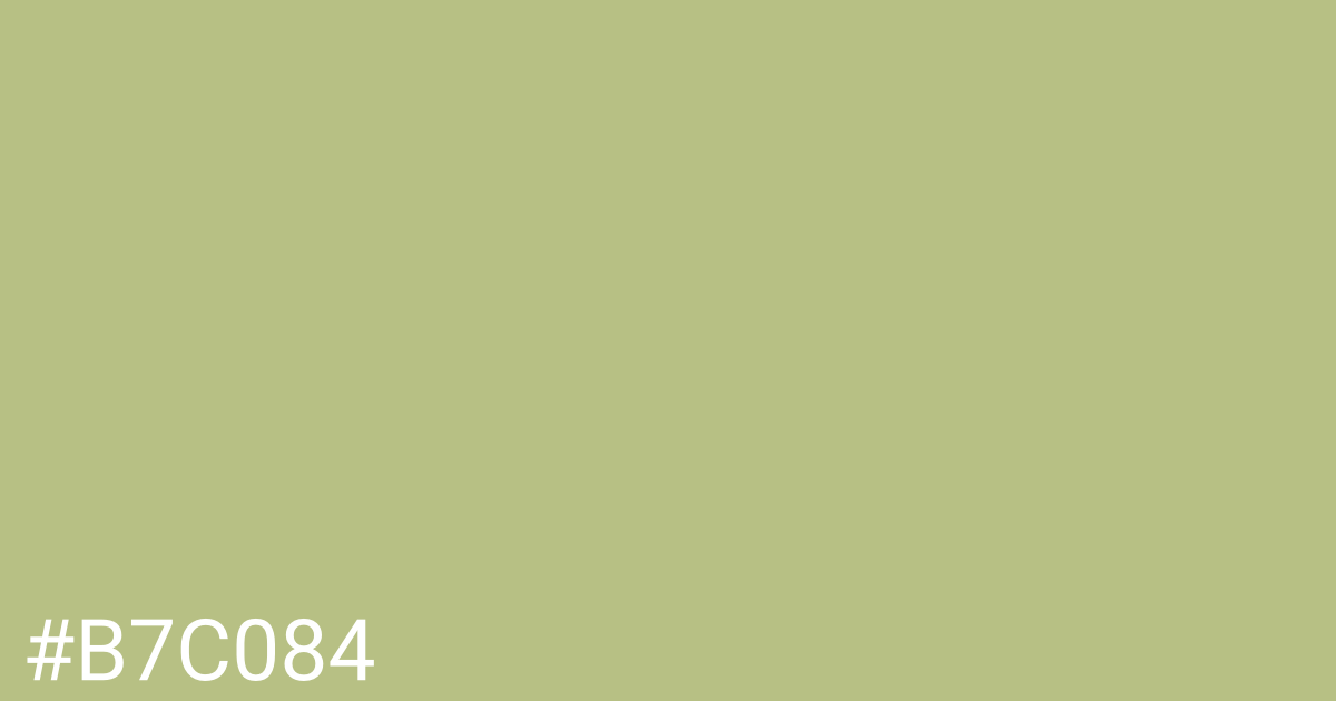 Hex color #b7c084 graphic