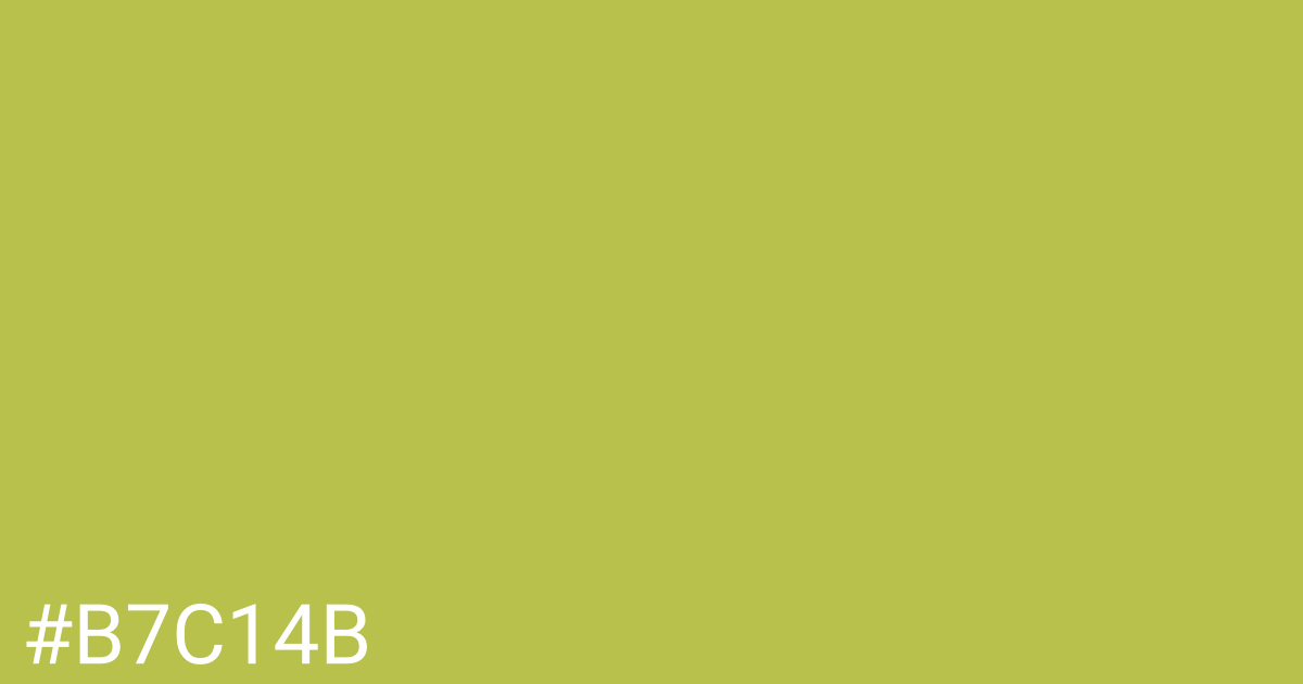 Hex color #b7c14b graphic