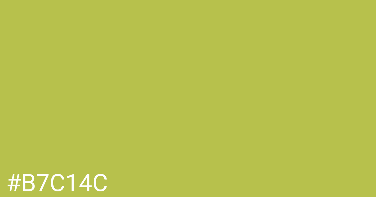 Hex color #b7c14c graphic