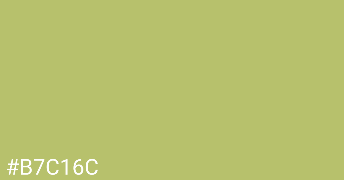 Hex color #b7c16c graphic