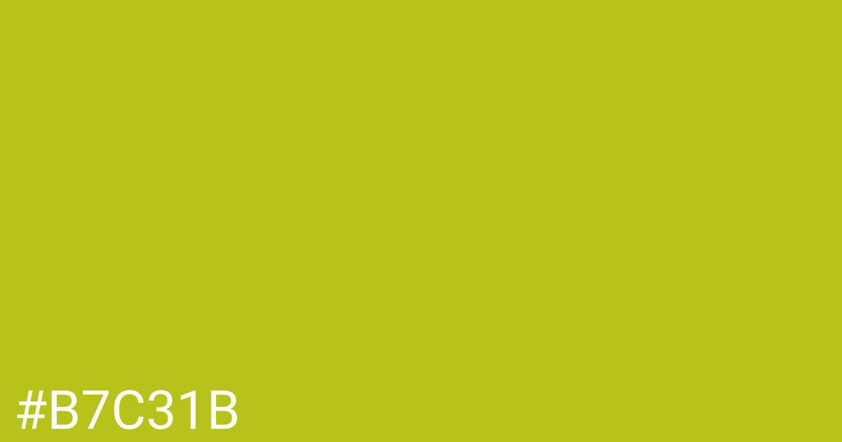 Hex color #b7c31b graphic