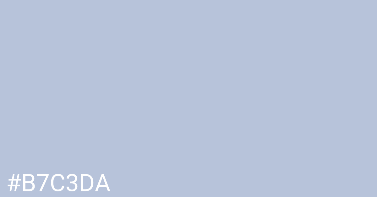 Hex color #b7c3da graphic