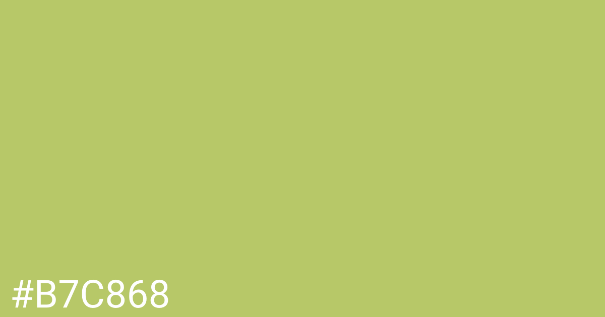Hex color #b7c868 graphic