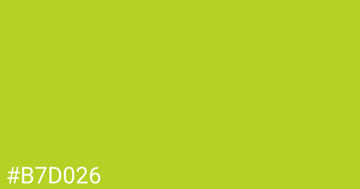 Hex color #b7d026 graphic