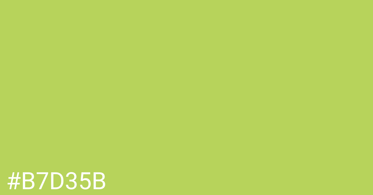 Hex color #b7d35b graphic