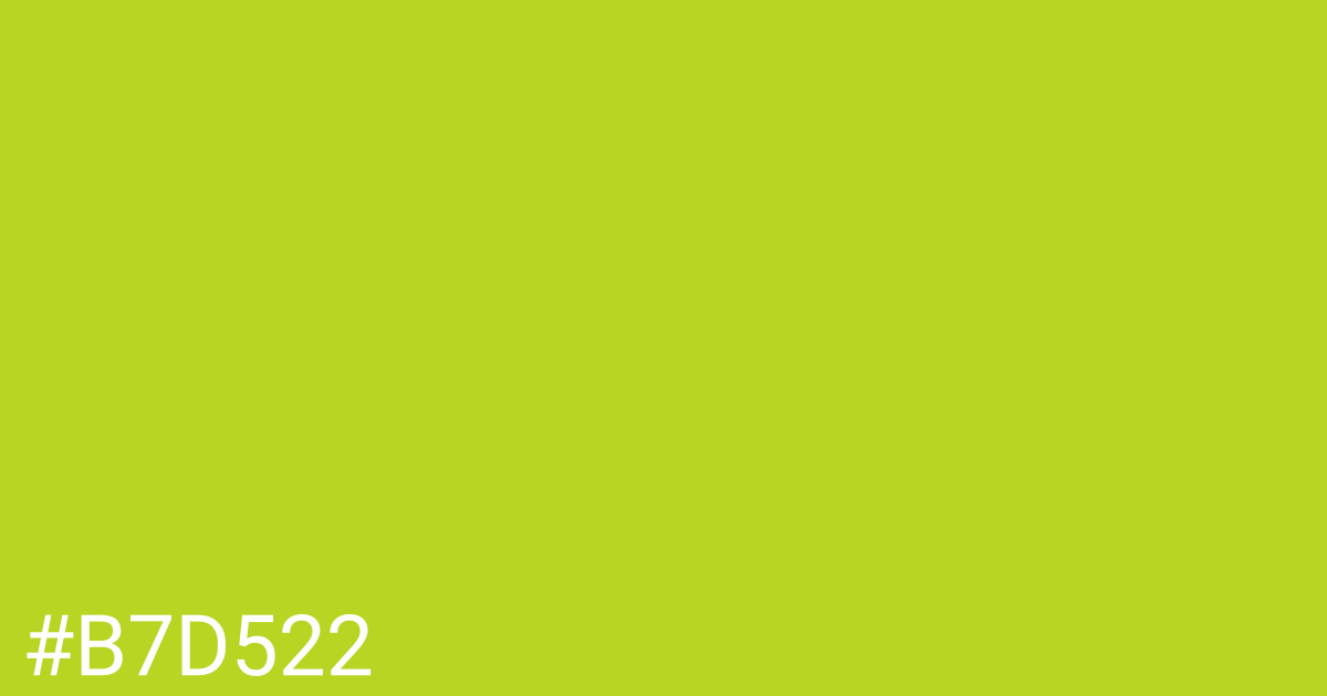 Hex color #b7d522 graphic