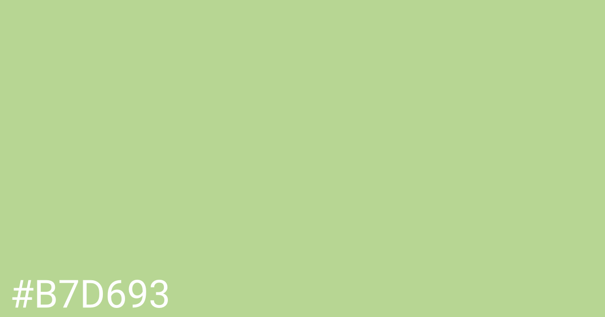 Hex color #b7d693 graphic