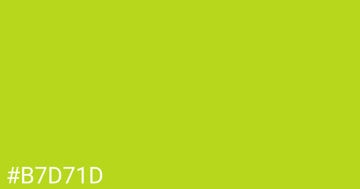Hex color #b7d71d graphic