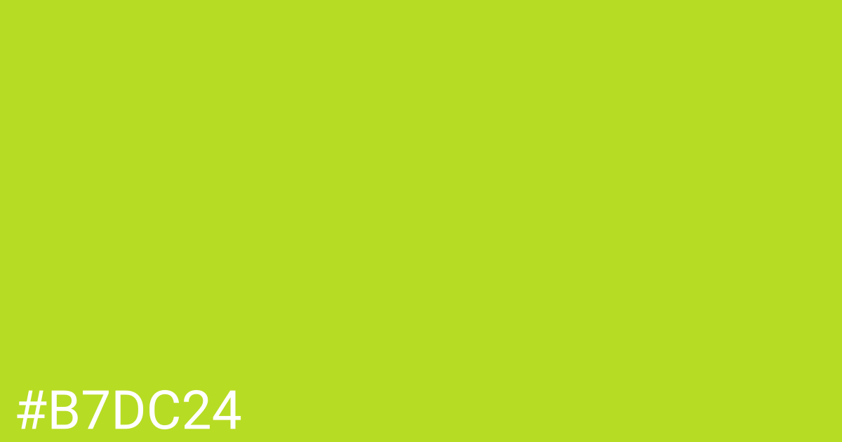 Hex color #b7dc24 graphic