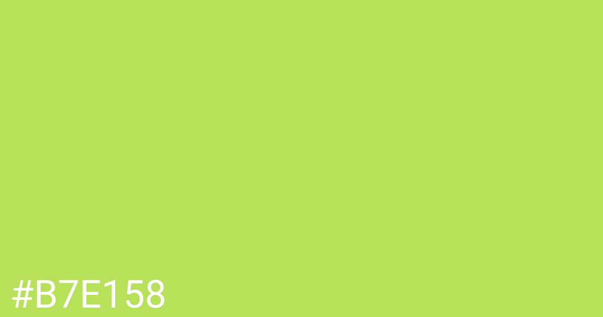 Hex color #b7e158 graphic