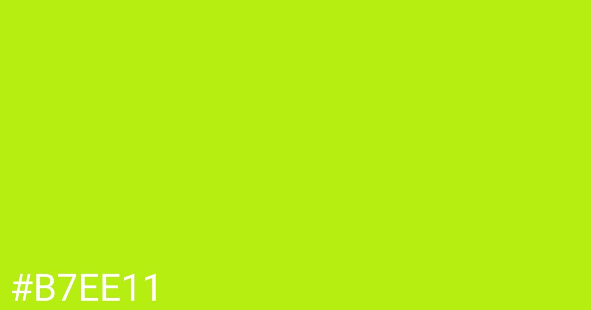 Hex color #b7ee11 graphic