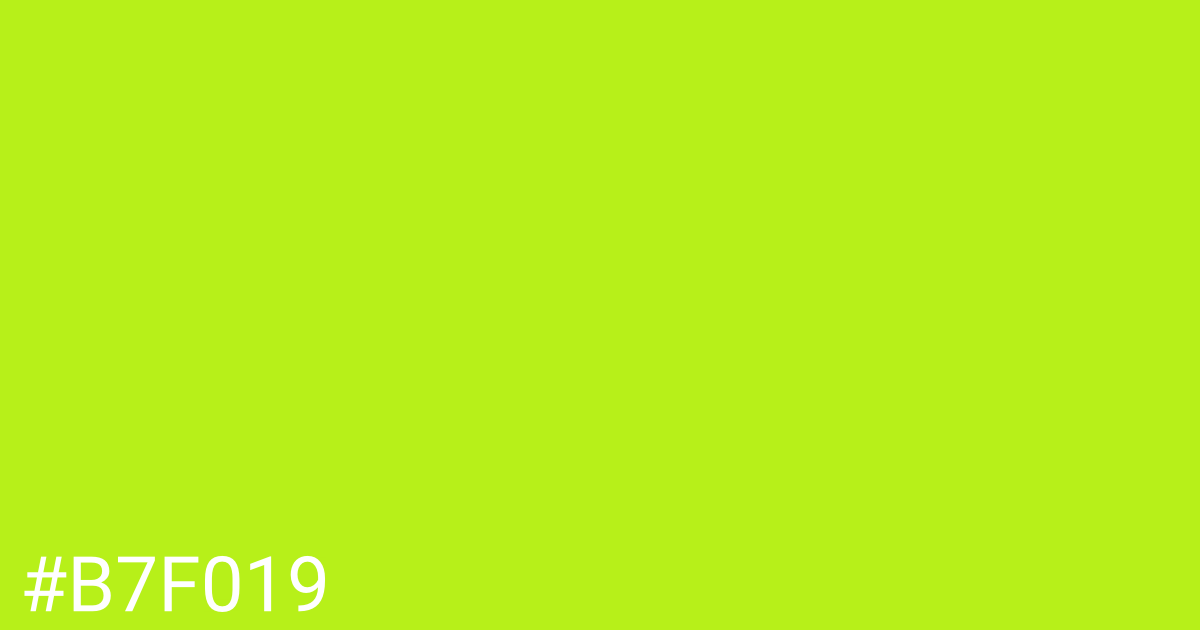 Hex color #b7f019 graphic