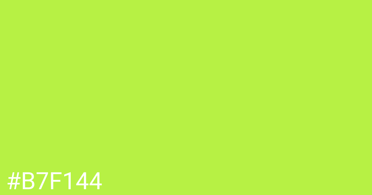 Hex color #b7f144 graphic