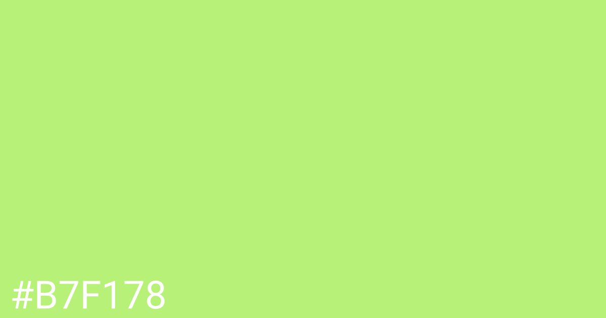 Hex color #b7f178 graphic