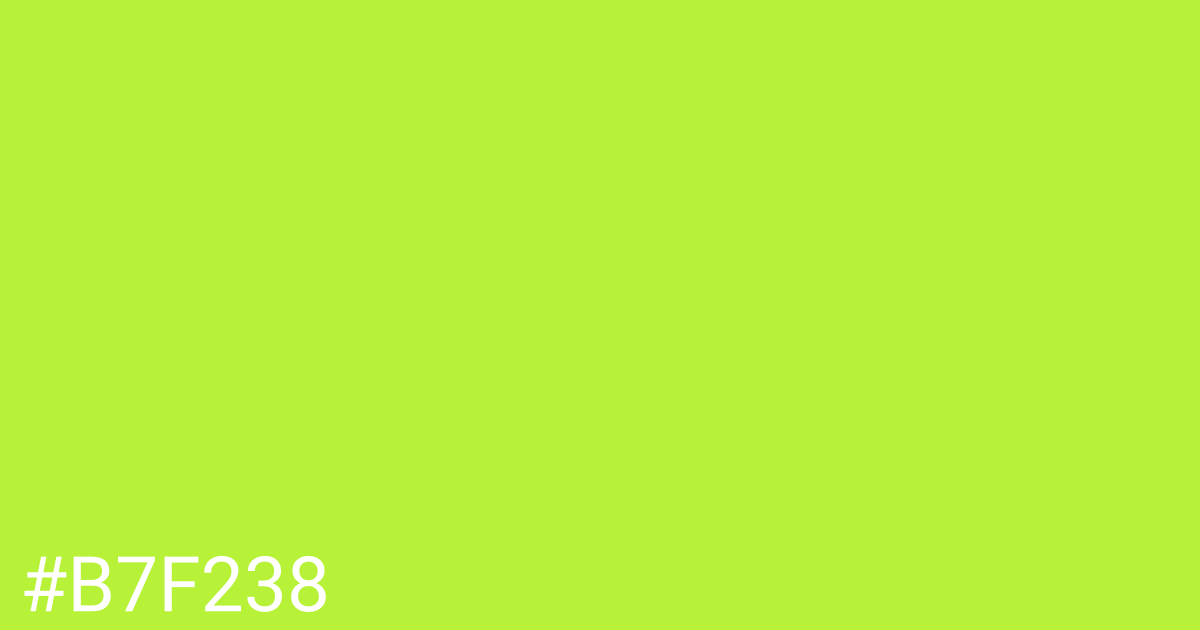 Hex color #b7f238 graphic