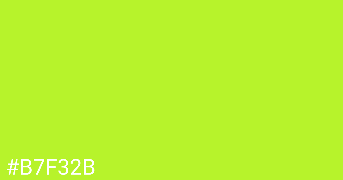 Hex color #b7f32b graphic