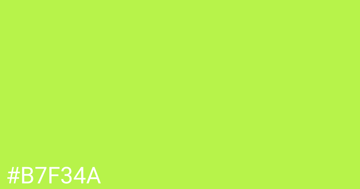 Hex color #b7f34a graphic