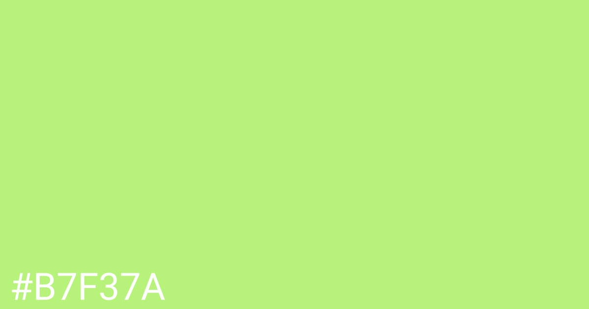 Hex color #b7f37a graphic