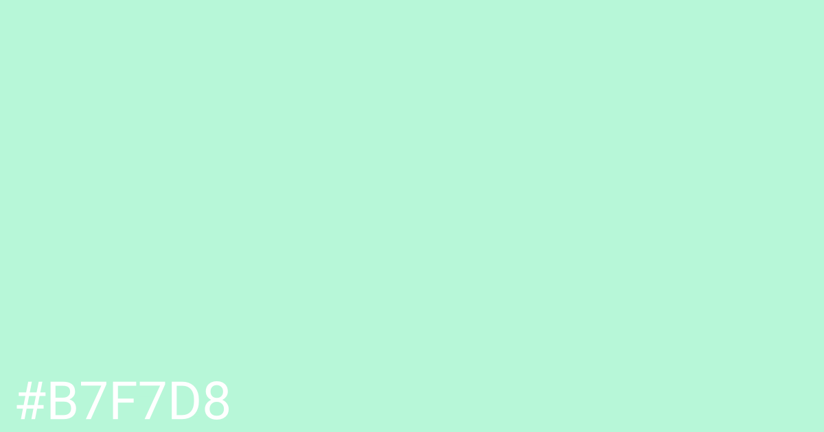 Hex color #b7f7d8 graphic