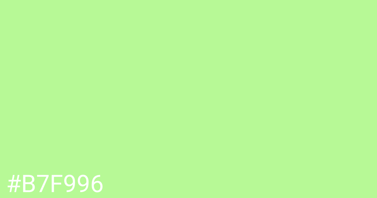 Hex color #b7f996 graphic