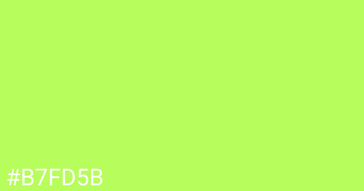 Hex color #b7fd5b graphic