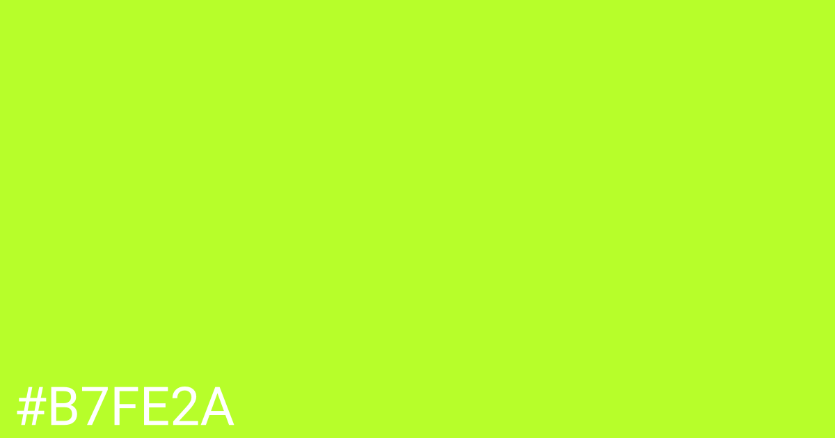 Hex color #b7fe2a graphic