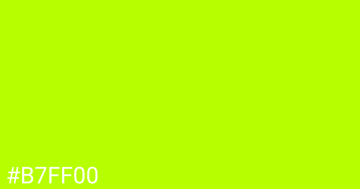 Hex color #b7ff00 graphic