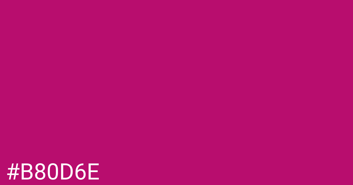 Hex color #b80d6e graphic
