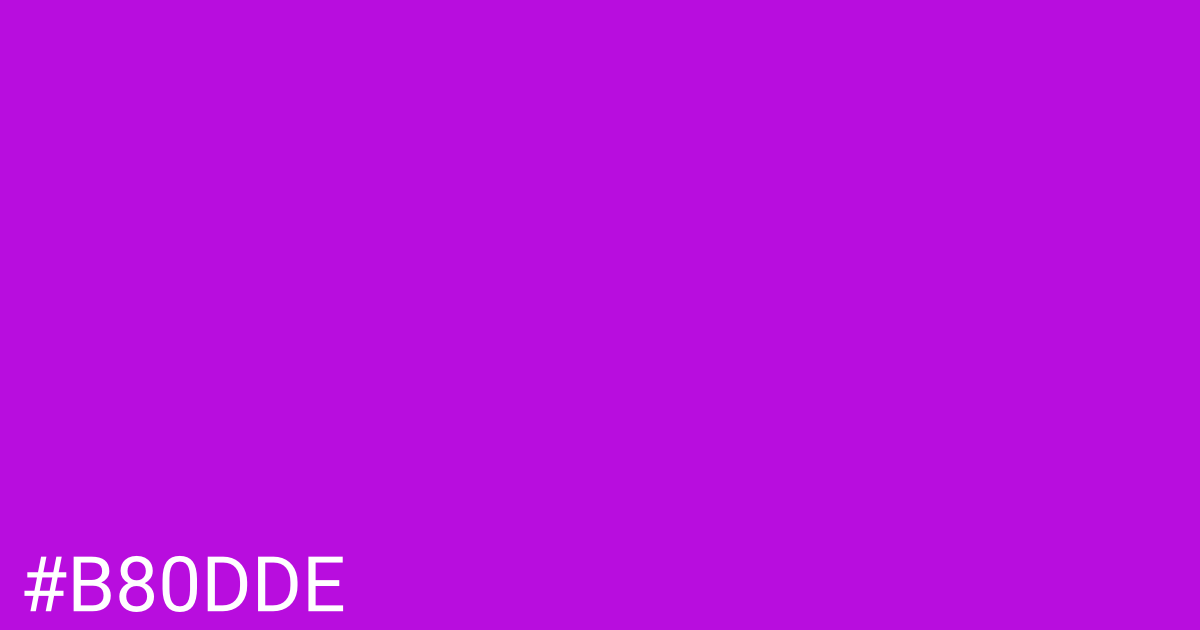 Hex color #b80dde graphic