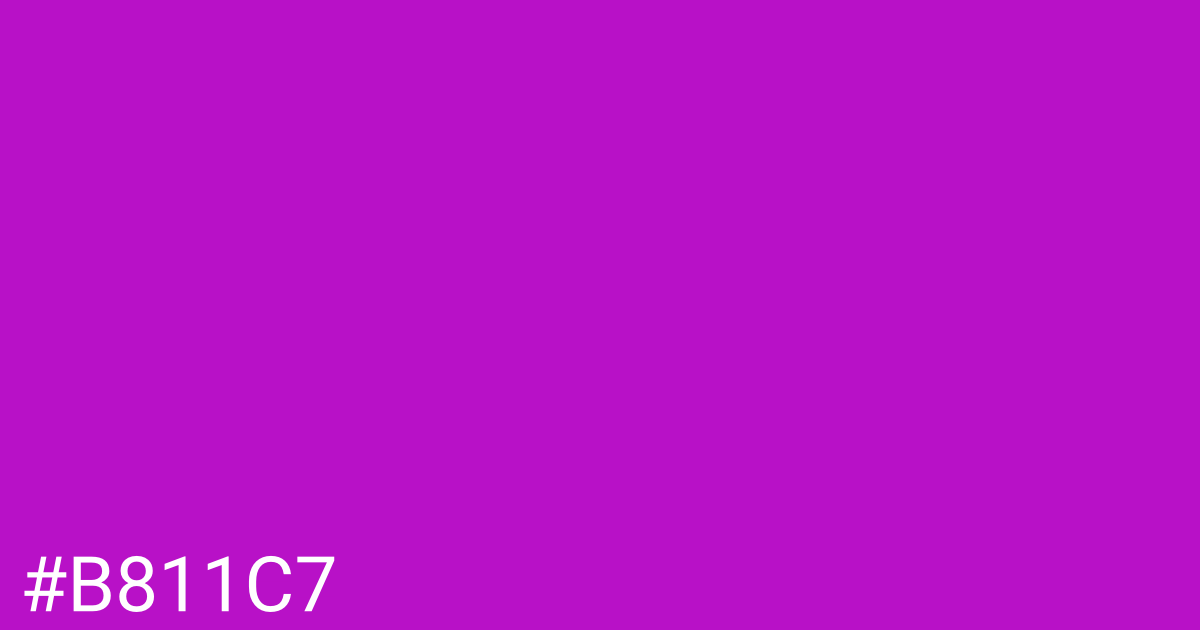 Hex color #b811c7 graphic