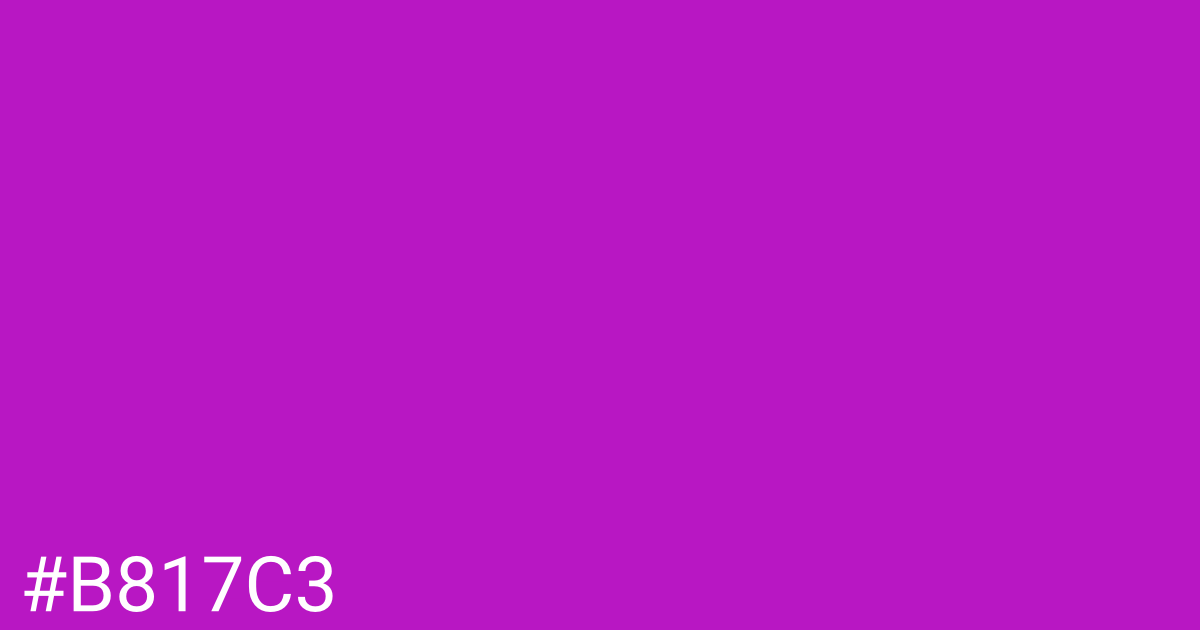 Hex color #b817c3 graphic