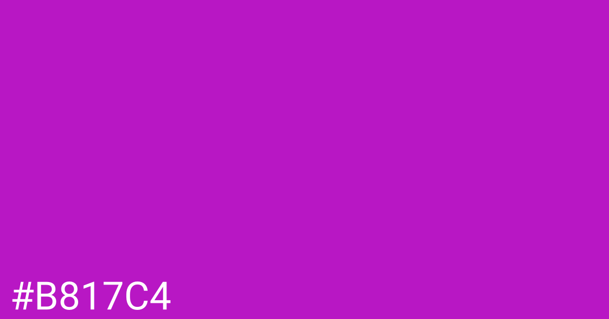 Hex color #b817c4 graphic