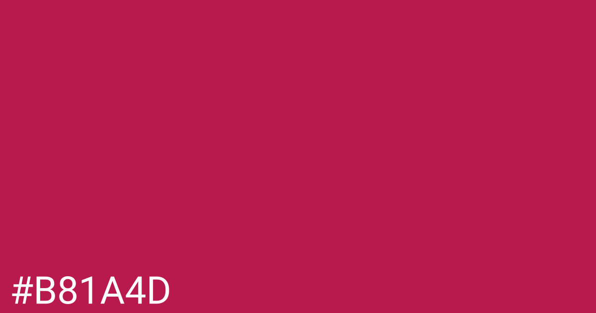Hex color #b81a4d graphic