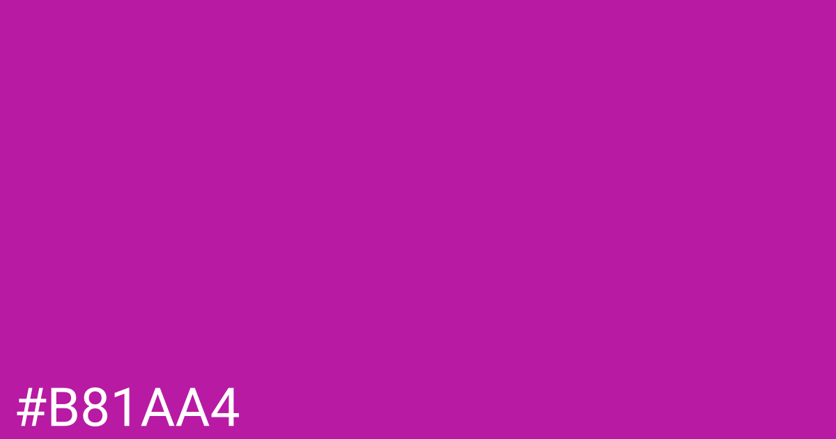 Hex color #b81aa4 graphic