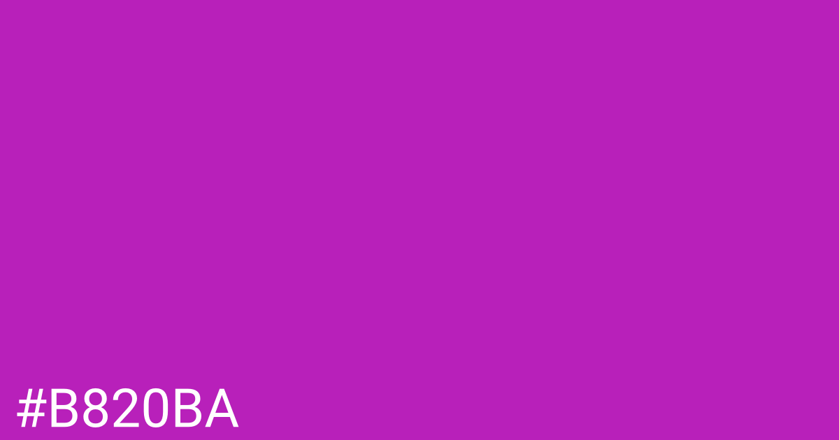 Hex color #b820ba graphic