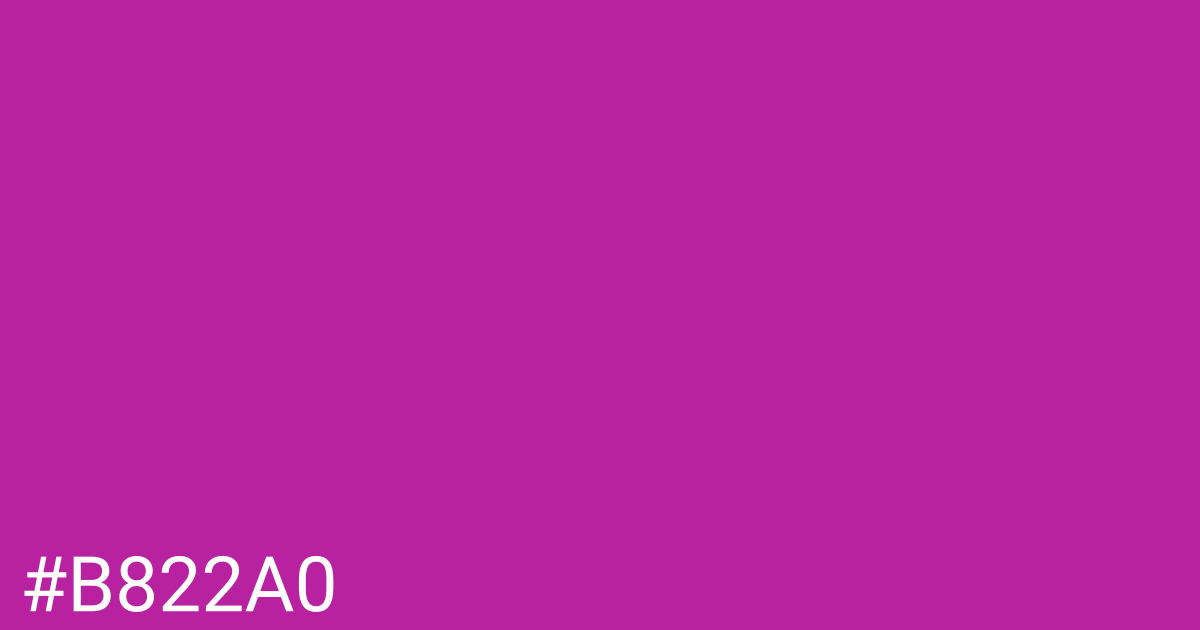Hex color #b822a0 graphic