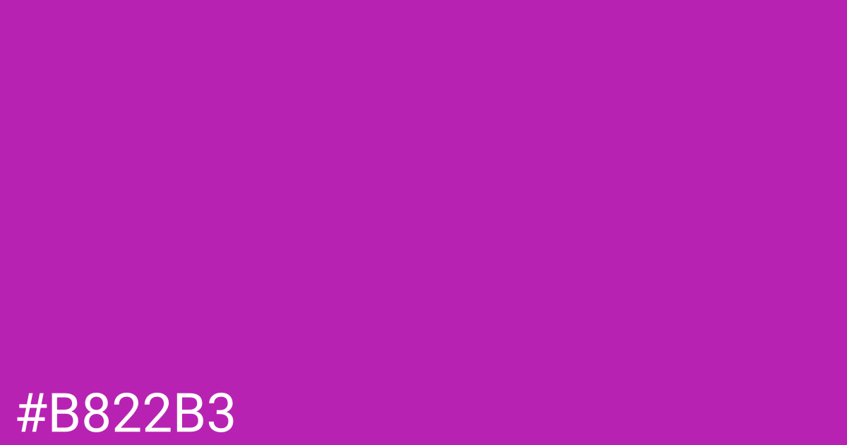 Hex color #b822b3 graphic