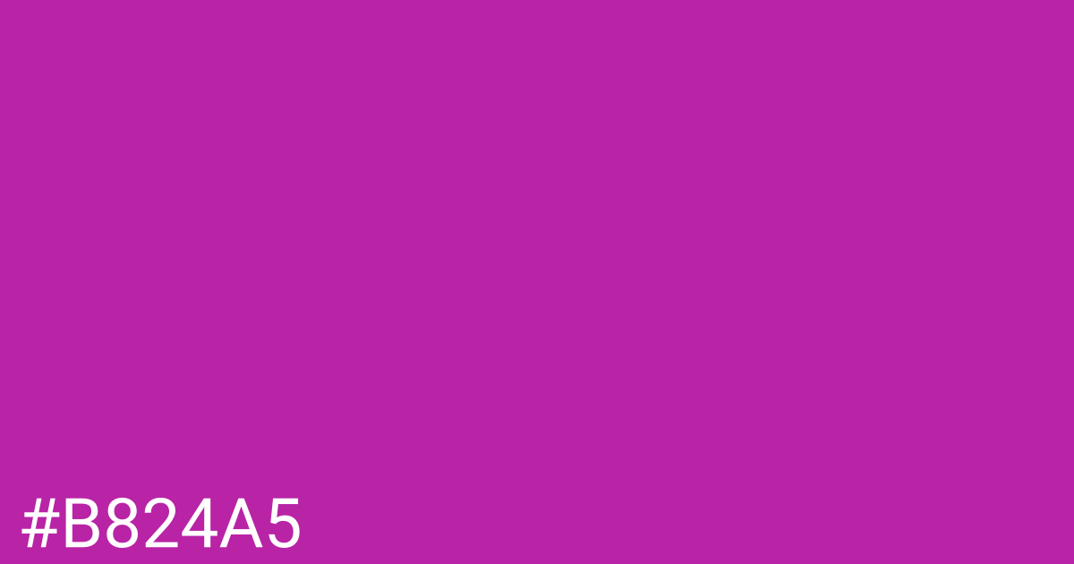Hex color #b824a5 graphic