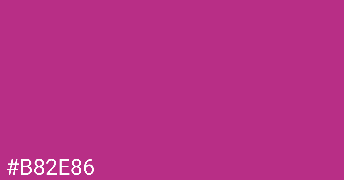 Hex color #b82e86 graphic